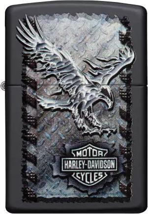 Actual product image Zippo Harley-Davidson Black Iron Eagle