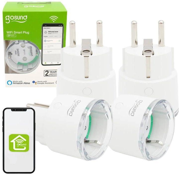 Image du produit Gosund Smart plug WiFi SP111, Tuya 4-pack