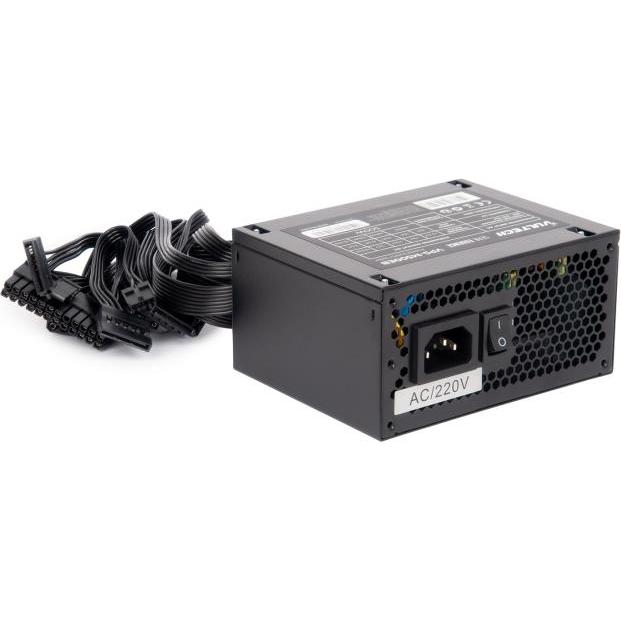 Vultech Alimentatore Micro ATX 500W Ventola Termoregolata (500 W), Alimentatore PC, Nero