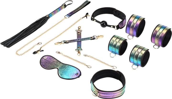 Actual product image Liebe Seele Bondage Set 8-piece Vivid Rainbow