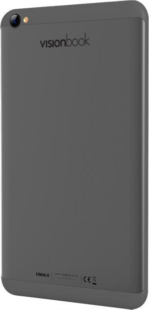 Produktbild UMAX tabletės VisionBook 8C LTE 8 "32 GB 4G LTE Juodas (UMM240801) (4G, 8", 32 GB, Schwarz)