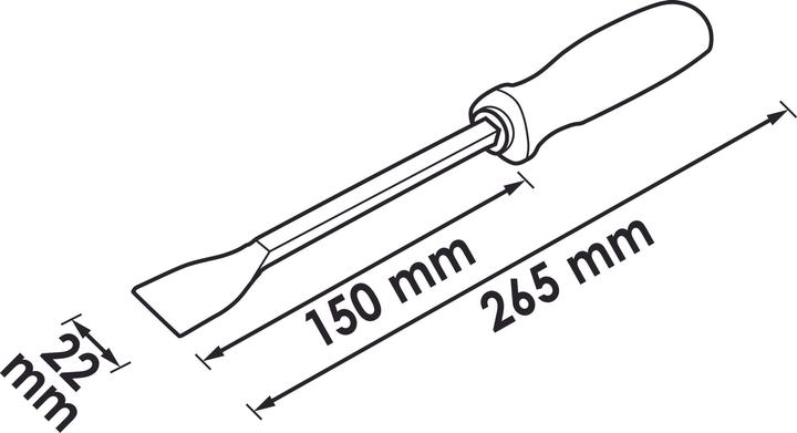 Produktbild Vigor Dichtungsschaber ∙ lang ∙ V1213 ∙ 22 mm