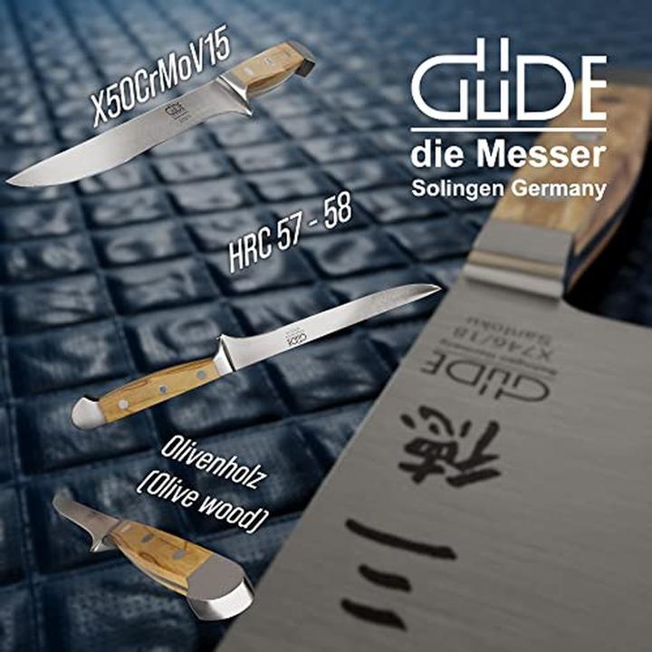 Produktbild Güde Solingen Alpha Ausbeinmesser 16 cm Olive (16 cm)