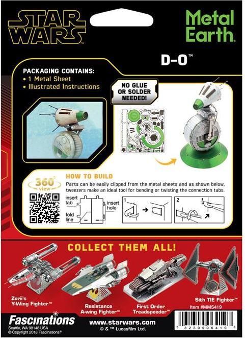 Produktbild Metal Earth Star Wars D-O