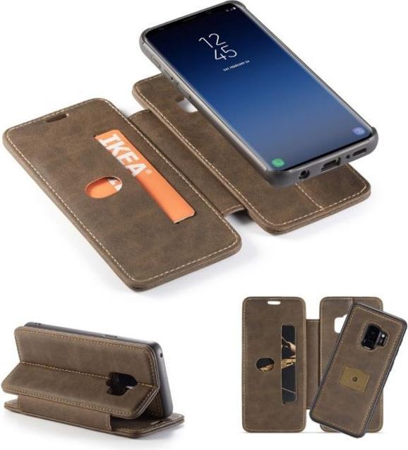 Produktbild Caseme Leder Hülle mit abnehmbarem Backcover und Fingerhalterung (Samsung Galaxy S9+)