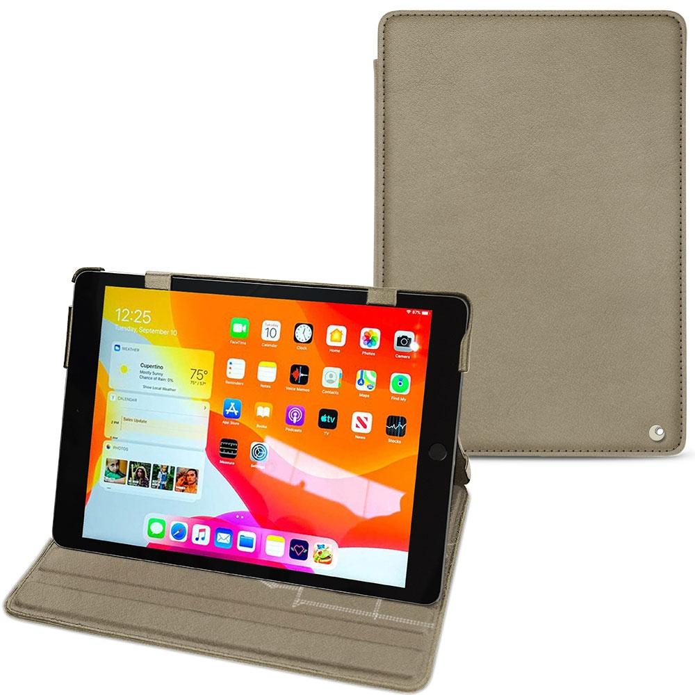 Noreve Lederschutzhülle horizontal (iPad 10.2 2019), Tablet Hülle, Beige