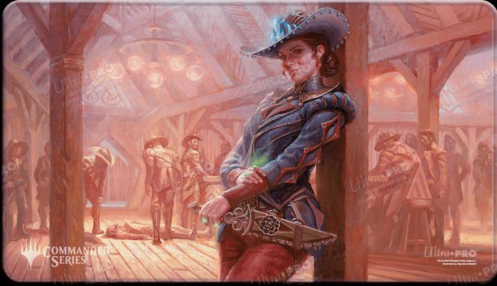 Actual product image Ultimate Guard Stitched Edge Playmat - Outlaws of Thunder Junction - Marchesa, Dealer of Death
