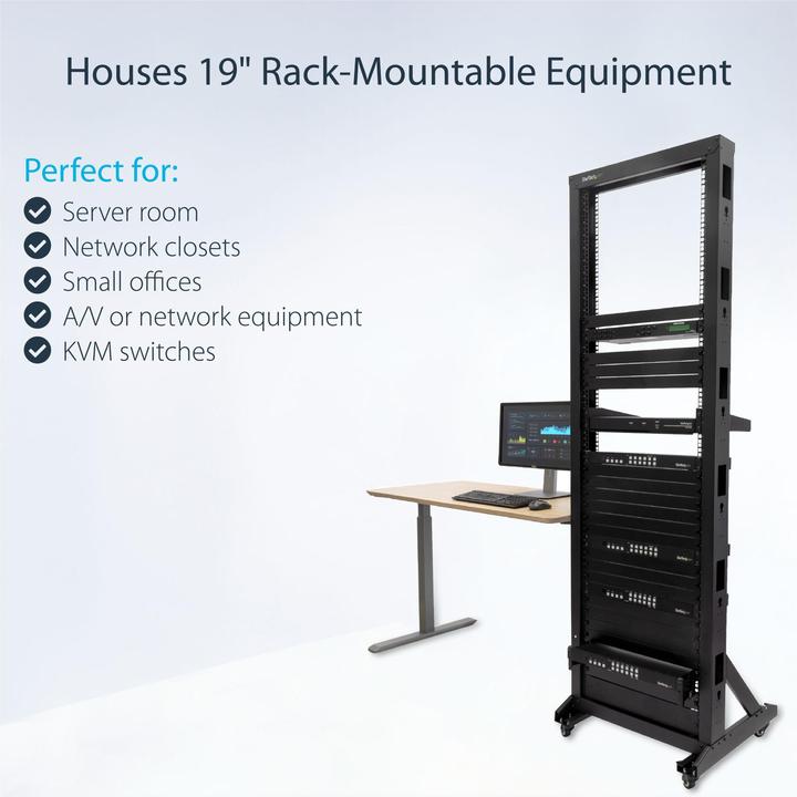 Image du produit StarTech Baie De Serveur à 2 Montants - 42u (42 HE, Rack 19 pouces)