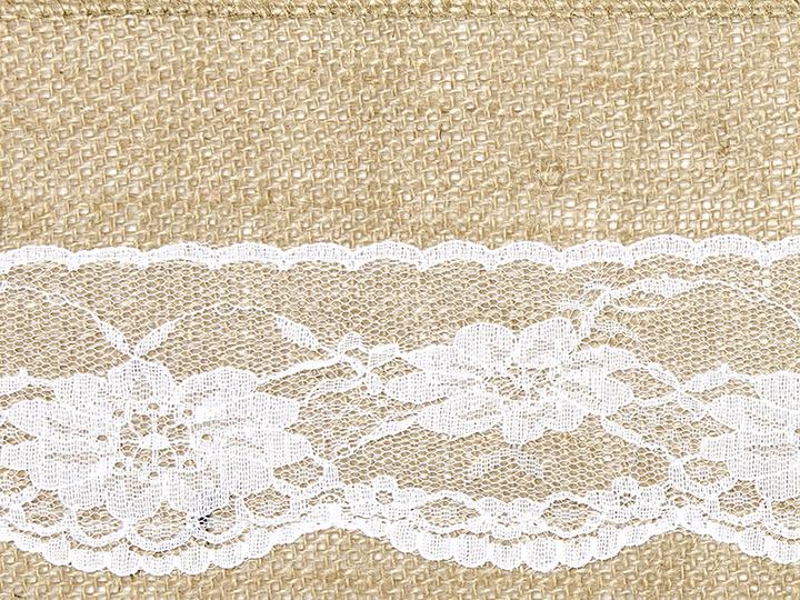 Actual product image Partydeco Burlap chair sash, 15x275cm (1 pkt / 1 pc.) (1 Piece)