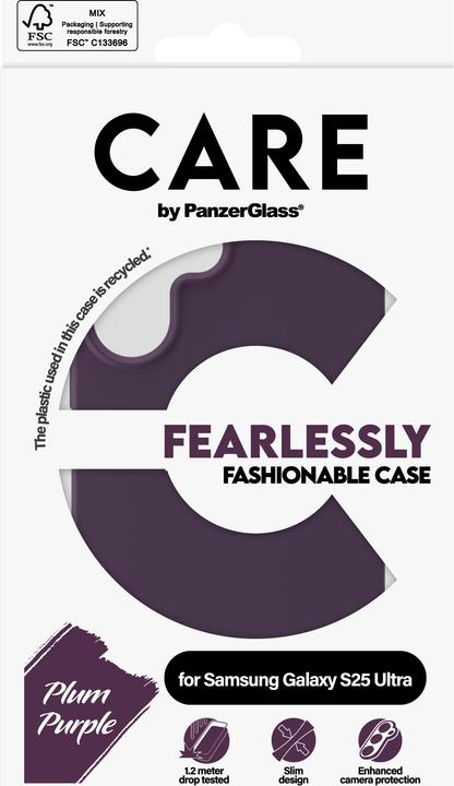 Produktbild PanzerGlass CARE by ® Fashionable Case Plum Purple Samsung Galaxy S 2025 Ultra (Samsung Galaxy S25 Ultra)
