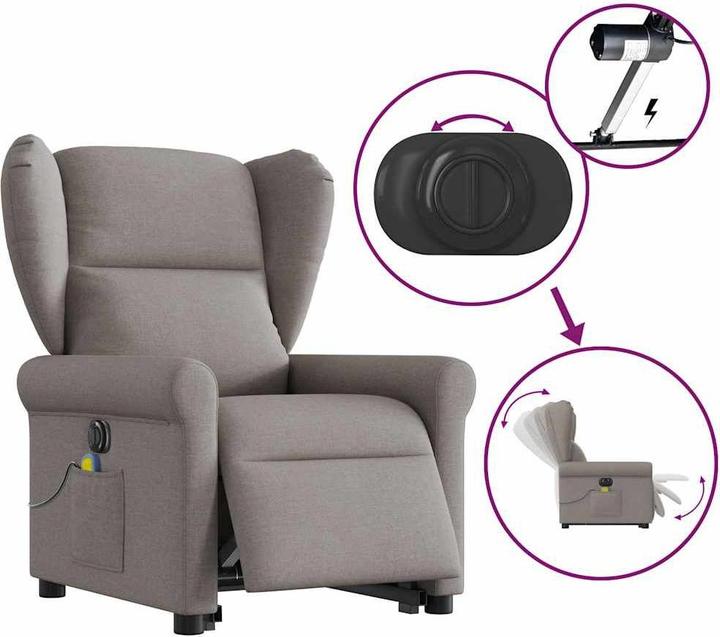 Image du produit vidaXL Massagesessel mit Aufstehhilfe