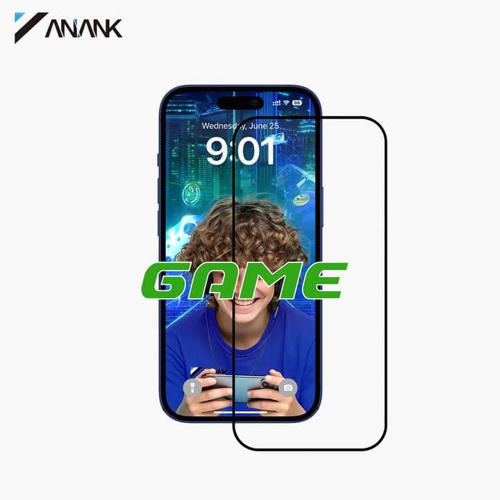 Produktbild Anank - 2.5D 5X Reinforced Anti-fingerprint Screen Protector - iPhone 17 Air - Black (Apple iPhone 17)