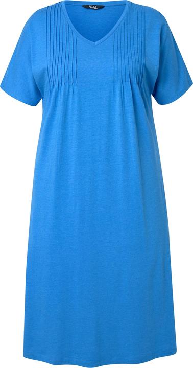 Produktbild Ulla Popken Jerseykleid, Biesen, A-Linie, V-Ausschnitt, Halbarm (54)