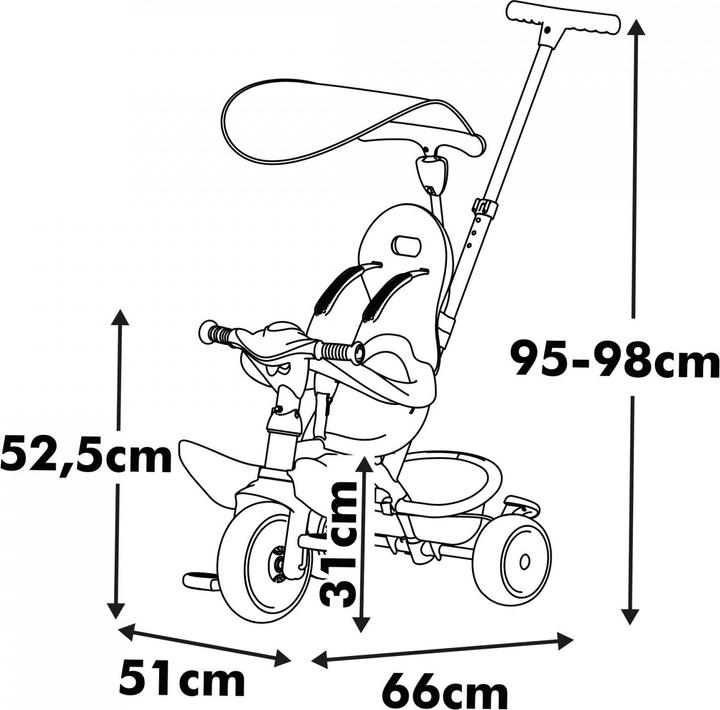 Produktbild Smoby Baby Balade Tricycle Pink