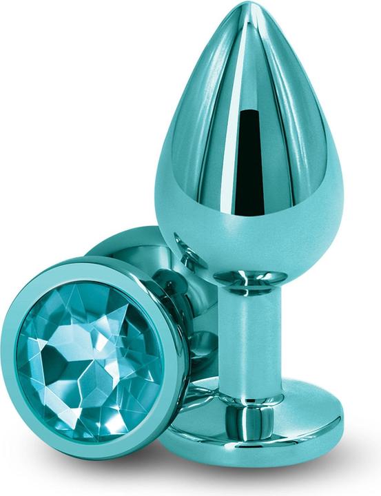 Produktbild NS Novelties Plug bijou aluminium chromé vert M