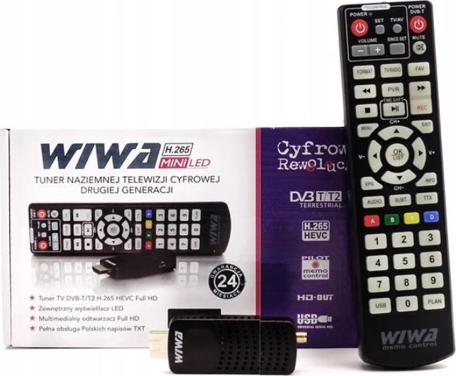 Actual product image Wiwa TUNER DVBTT2 H265 MINI LED (DVB-T, DVB-T2)