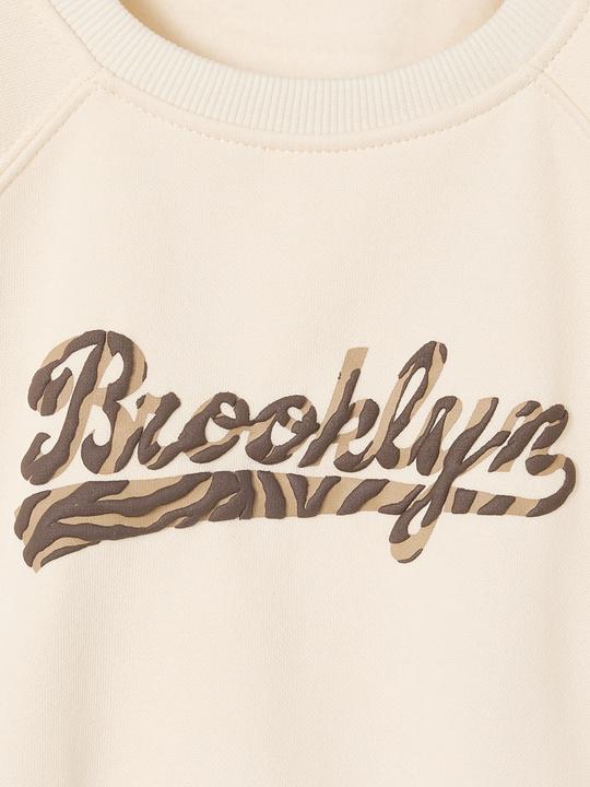 Produktbild Vertbaudet Mädchen-Sweatshirt mit Brooklyn-Print und Zebramuster (128)