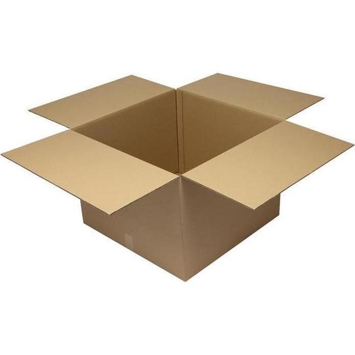 Transpak, Cartone + Scatola di spedizione, Cartone pieghevole a 2 pareti dimensioni 700x700x500mm qualità 2.30BC marrone marrone (10x)