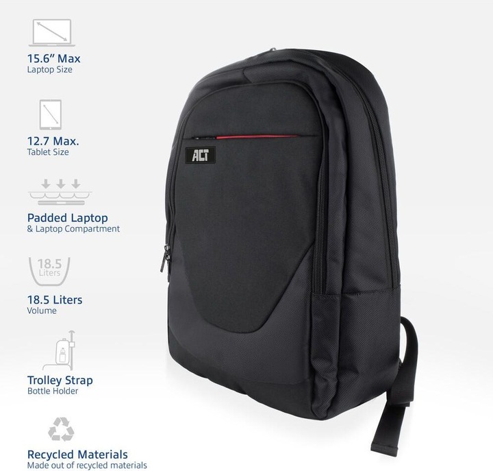 Produktbild Suburb Backpack for laptops up to 15.6", made from recycled plastic bottles (18.50 l)
