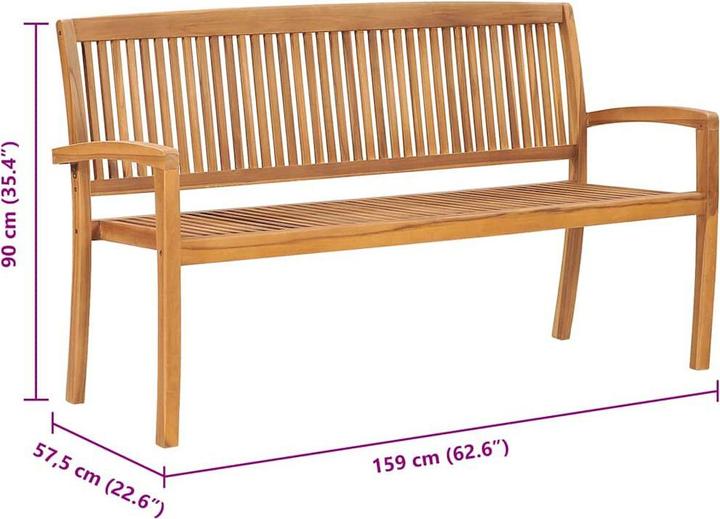Actual product image vidaXL Gartenbank