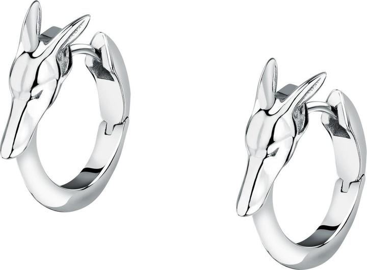 Image du produit Trussardi Boucles d'oreilles uniques en acier Cercles T-Heritage TJAXB05