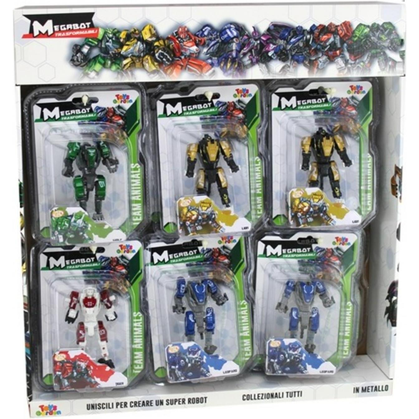 Garden Lights Megabot Diecast Animals Disp 12 pz