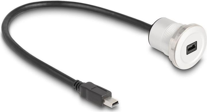 Produktbild Delock USB 2.0 Mini-B Einbaubuchse mit Kabelpeitsche Stecker (0.30 m, USB 2.0)