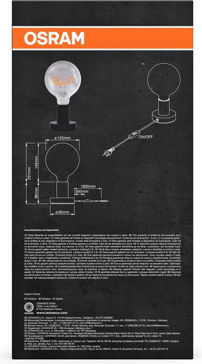 Produktbild Osram OSR 1906 Letter Table Love (E27)