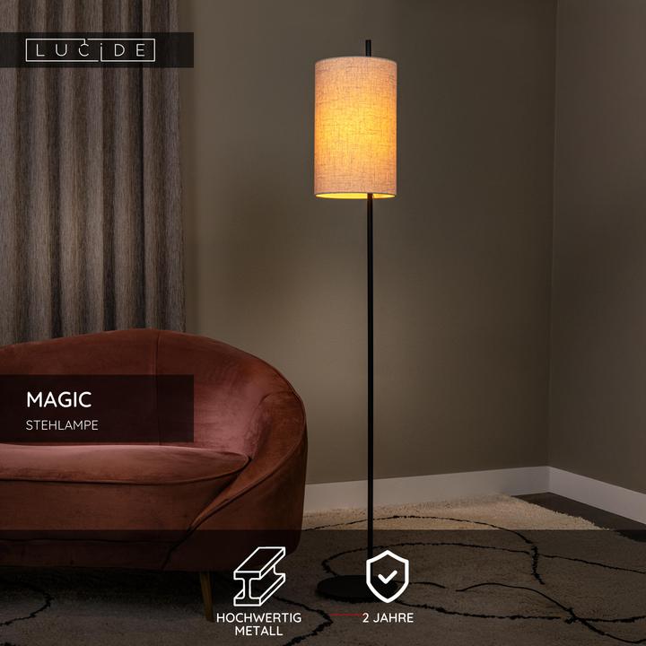 Produktbild Lucide MAGIC E27 Stehlampe Modern Schwarz 68711/81/30 (E27)