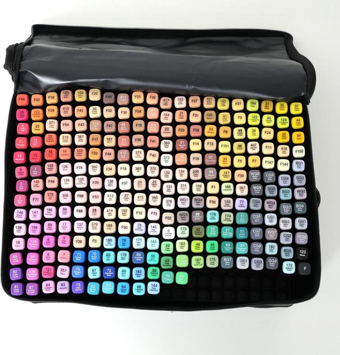 Actual product image Hermex Doppelspitz-Filzstifte (Black, Colored, 6 mm, 262 x)