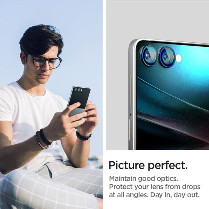 Image du produit Spigen Optik.tR EZ Fit Pro HD Camera Glass (2 pack) (2 pcs, Samsung Galaxy Z Flip7)