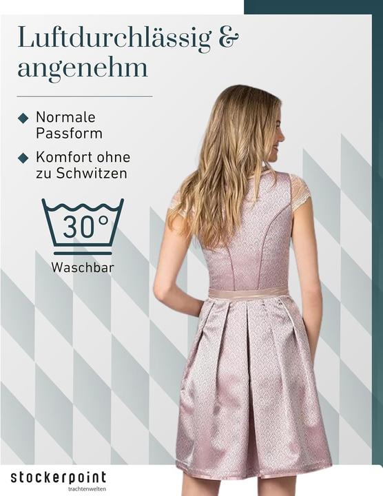 Image du produit Stockerpoint Dirndl Mini Amena avec Tablier à Dentelle (44)