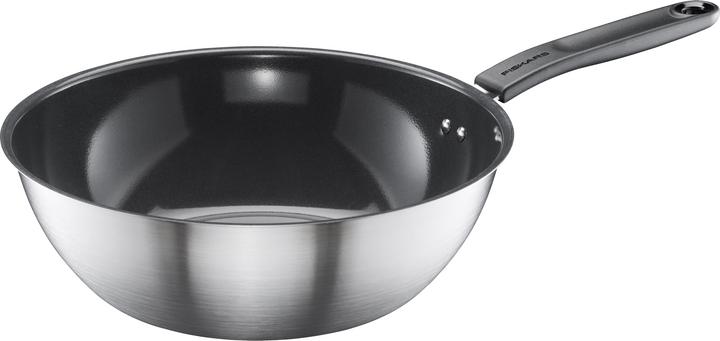 Fiskars PAN WOK FF 28CM CERAMIC COATED 1072313 (28 cm, Wok, Stainless steel)