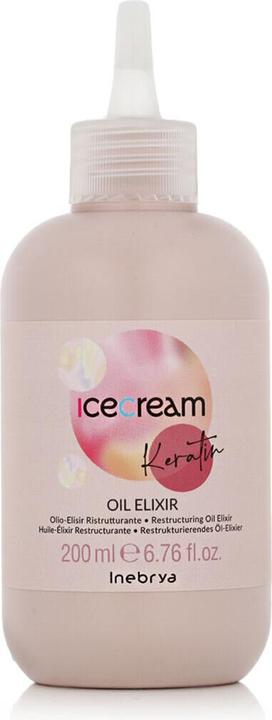Inebrya Ice Cream Keratin Oil Elixir - Keratin-based Reconstructive Oil Serum - 200ml (200 ml)