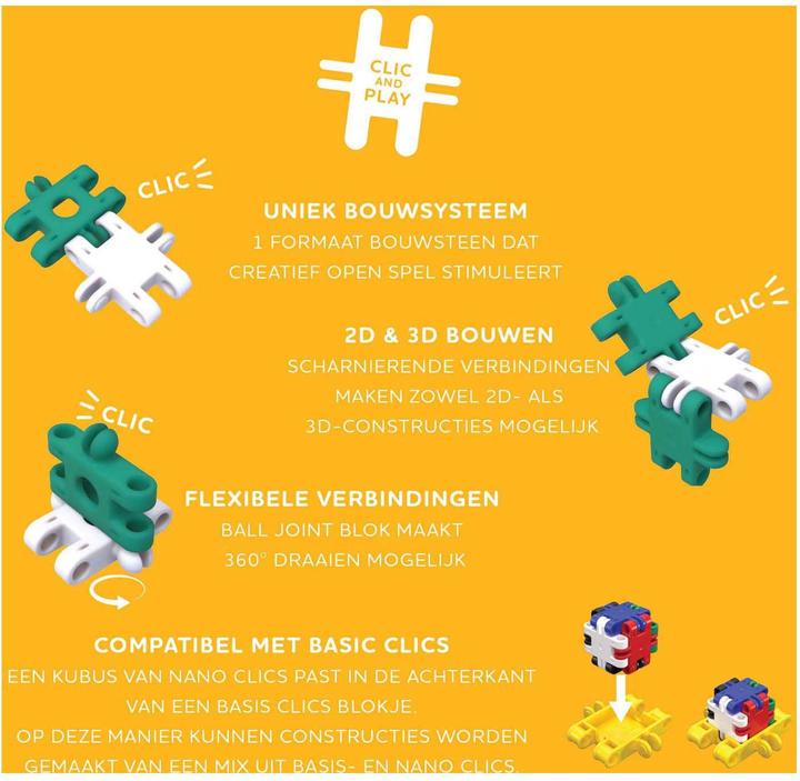 Produktbild Clics Nano - Kreatives Bauset - 1000 Teile.