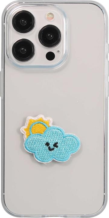 Actual product image PhoneLook Sticker Sticker for mobile/tablet/computer 3D embroidered smiley Cloud Sun