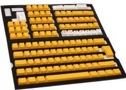 Actual product image Ducky PBT Double-Shot Keycap Set Yellow