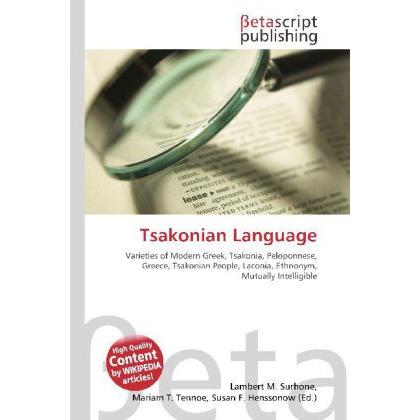 Thumbnail - Tsakonian Language, Fachbücher von Lambert M. Surhone, Miriam T. Timpledon, Susan F. Marseken
