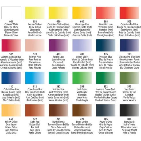 Thumbnail - Daler-Rowney, Künstlerfarbe + Bastelfarbe, Aquarellfarbe Aquafine New (Kadmiumrot, Gummigut, Zinnober, Chinesischweiss, ...