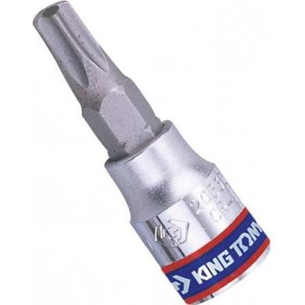 King, Steckschlüssel + Stecknuss, TONY NASADKA 1/4" Z KOŃCÓWKĄ TORX Z OTWOREM T27 x 37mm