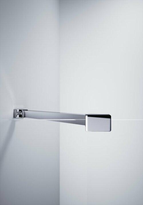 Produktbild Hüppe Design pure 4-Eck Schwingtür, mit festem Segment, Breite:80cm Höhe:190cm, Anschlag links & (200 cm, 95 cm, 11 cm)
