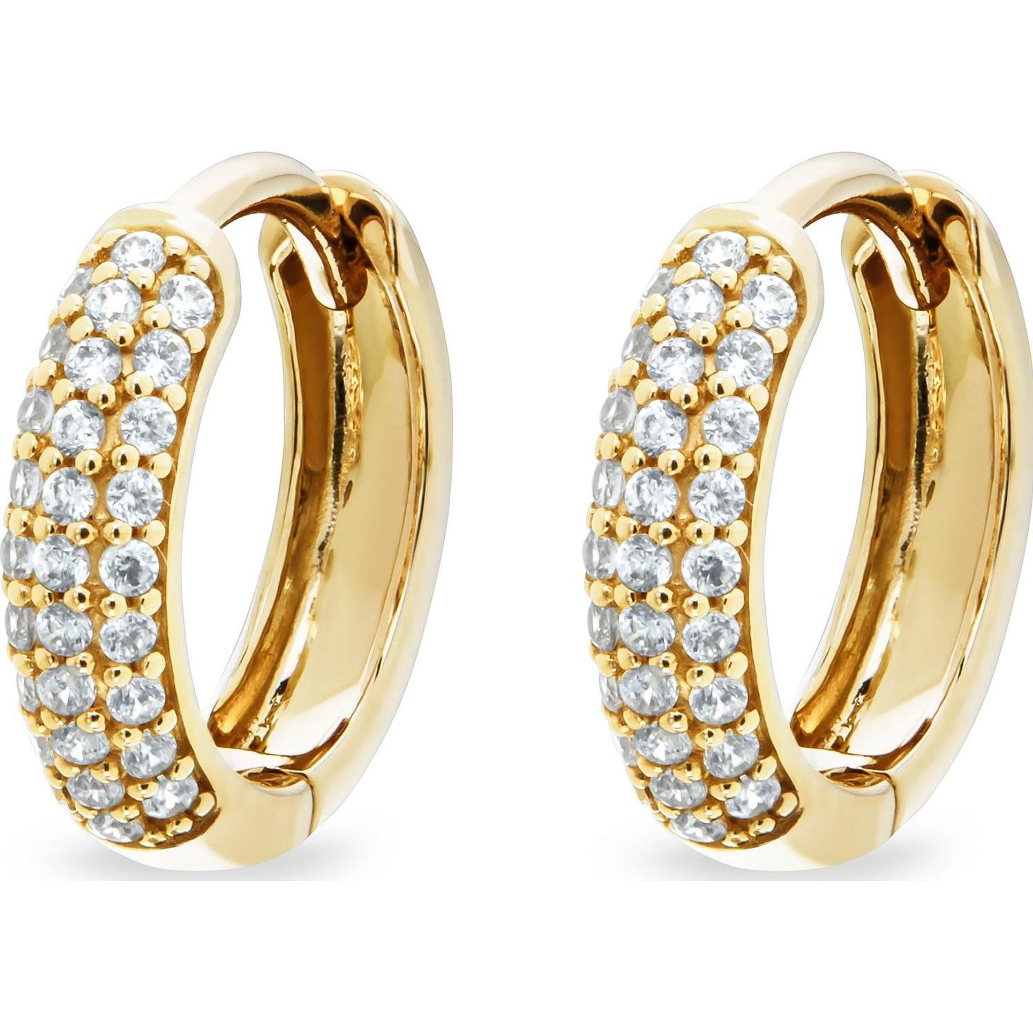 Favs, Ohrringe, Creolen, (375er Gelbgold)