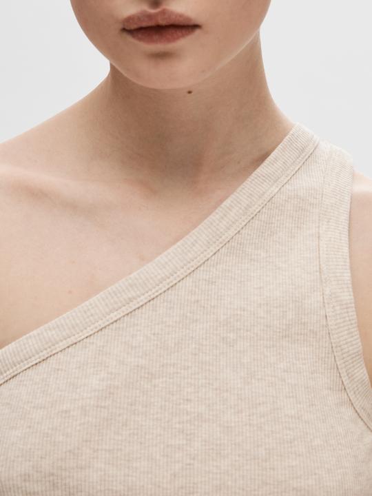 Actual product image Selected Femme Sleeveless one-shoulder top (XL)