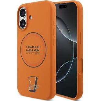 Red Bull Silicone Blue Ring MagSafe Case for iPhone 17 Orange (Apple iPhone 17), Cover smartphone, Arancia