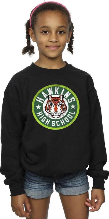 Produktbild Netflix Stranger Things Hawkins Tiger Circle Sweatshirt Mädchen (140, 146)
