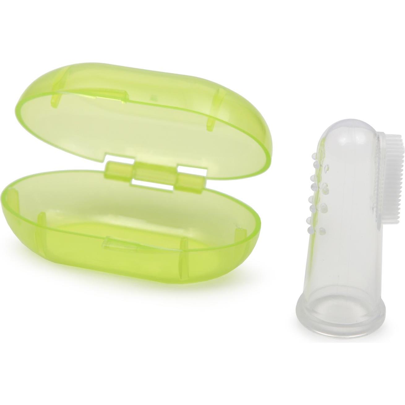 Moni, Handzahnbürste, Baby Silikon Zahnbürste mit Box (1 x)