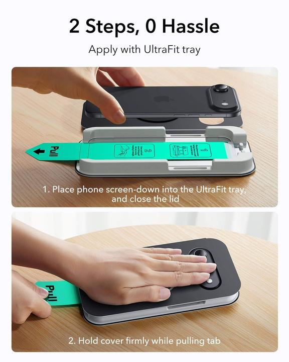 Productafbeelding ESR UltraFit Classic Screen Protector, for iPhone 17 Air (1 Pcs., Apple iPhone 17)