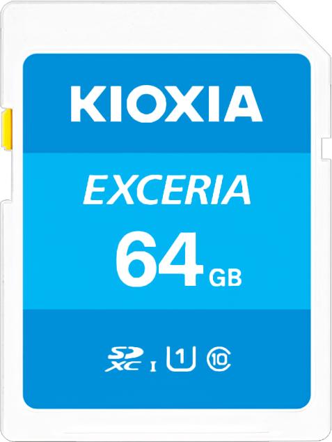 Kioxia 64Gb, Class 10 / UHS-1 U1  SD 64G (64 GB, SDHC, U1, UHS-I)