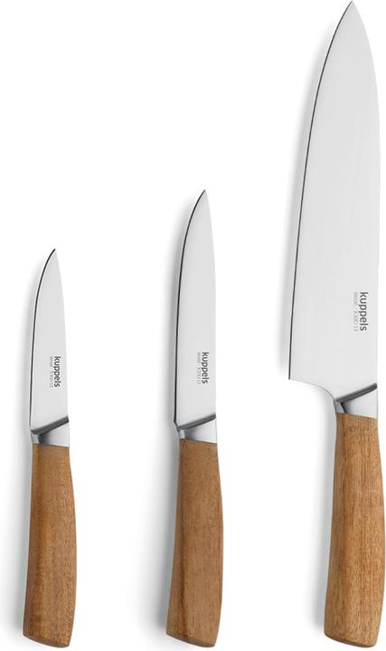 Amefa WOOD Küchenmesser Set 3-teilig, Akazienholz