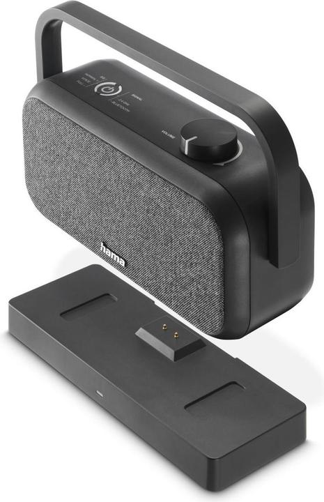 Actual product image Hama Lautsprecher für Fernseher, 2,4-GHz-Station + Bluetooth®, tragbar, stereo (18 h, USB power delivery, Electrical connection)